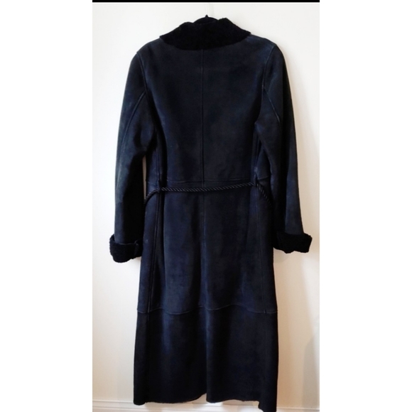 ➡️ SOLD Ralph Lauren Long Leather Coat - Picture 6 of 8